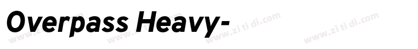 Overpass Heavy字体转换 Overpass Heavy字体转换